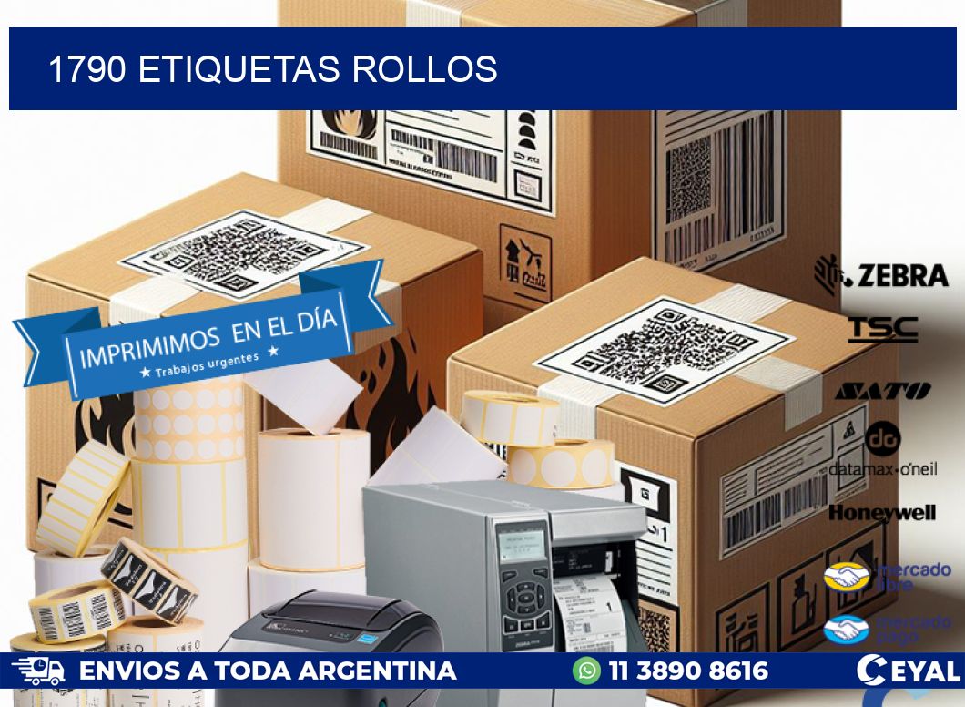 1790 Etiquetas rollos