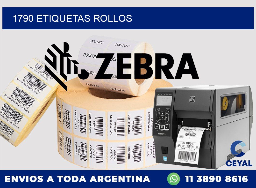 1790 Etiquetas rollos