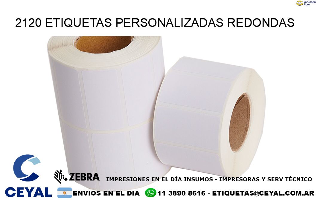 2120 Etiquetas personalizadas redondas