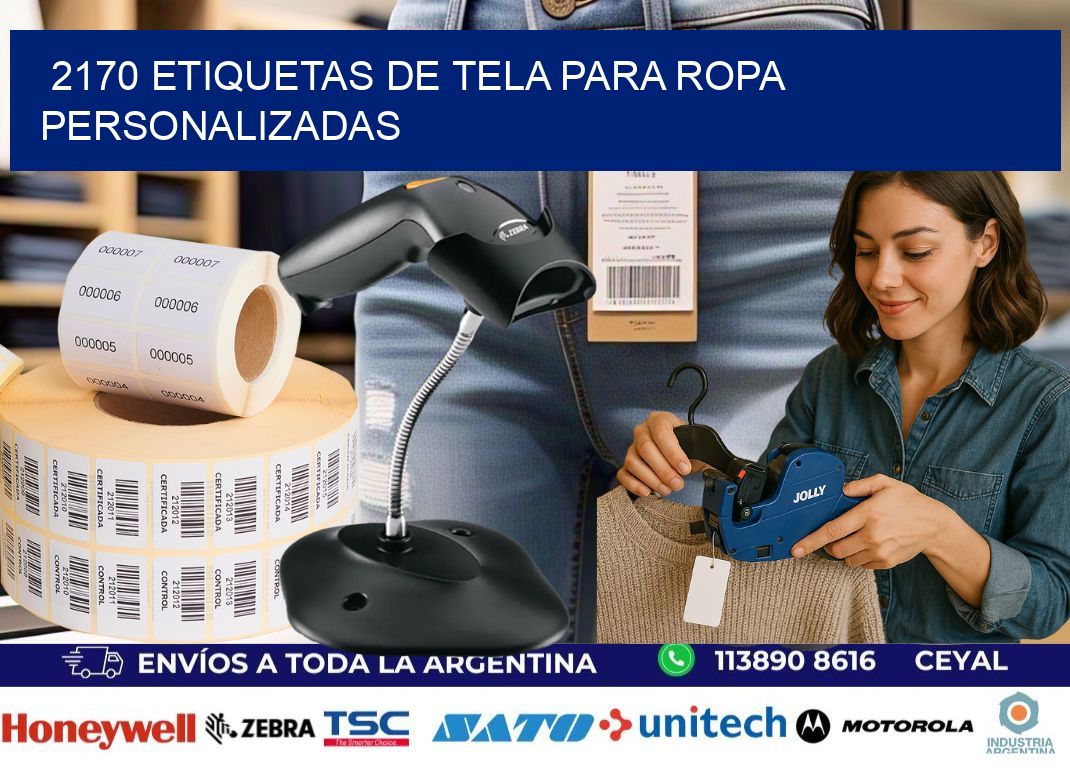 2170 Etiquetas de tela para ropa personalizadas