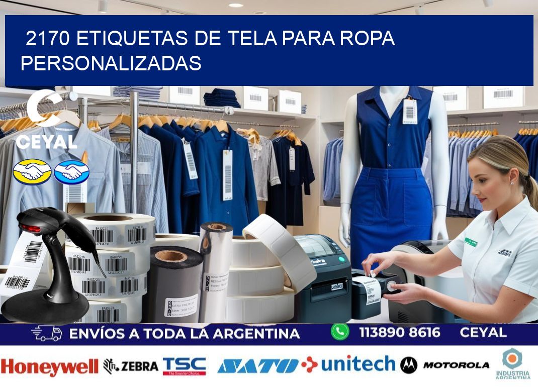 2170 Etiquetas de tela para ropa personalizadas