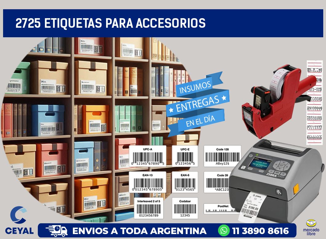2725 Etiquetas para accesorios