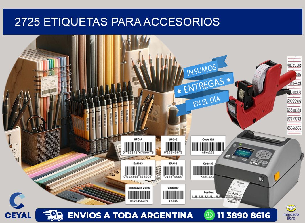 2725 Etiquetas para accesorios