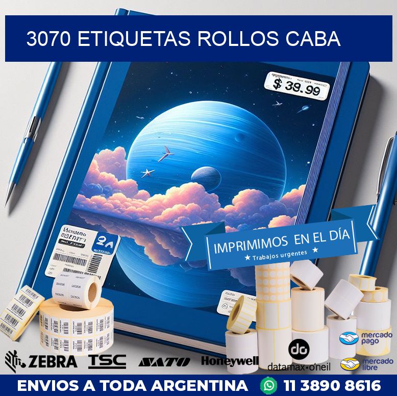 3070 etiquetas rollos CABA