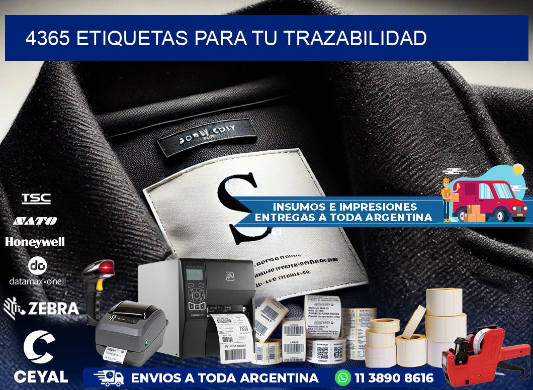 4365 etiquetas para tu trazabilidad