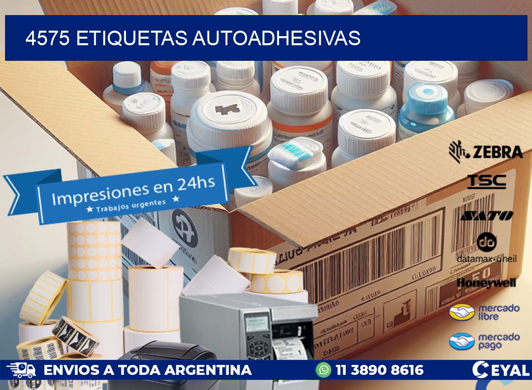 4575 etiquetas autoadhesivas