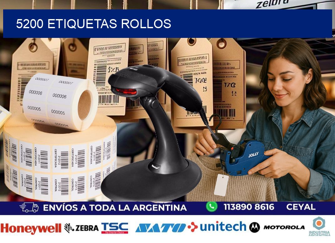 5200 Etiquetas rollos