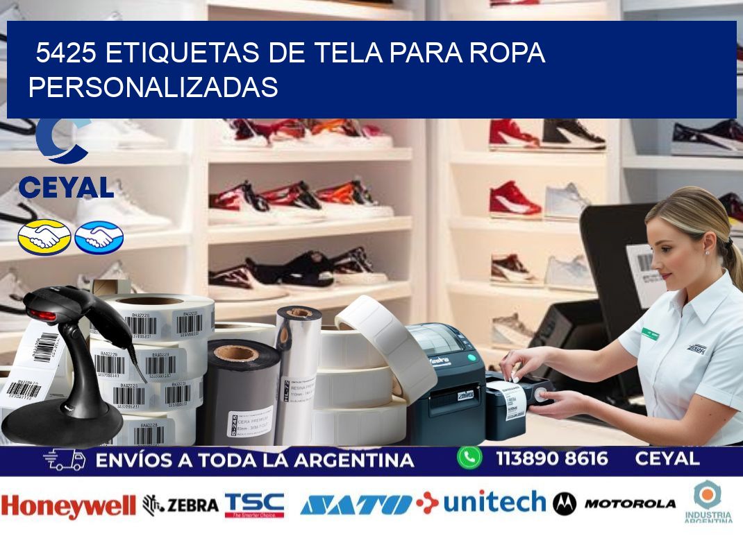 5425 Etiquetas de tela para ropa personalizadas