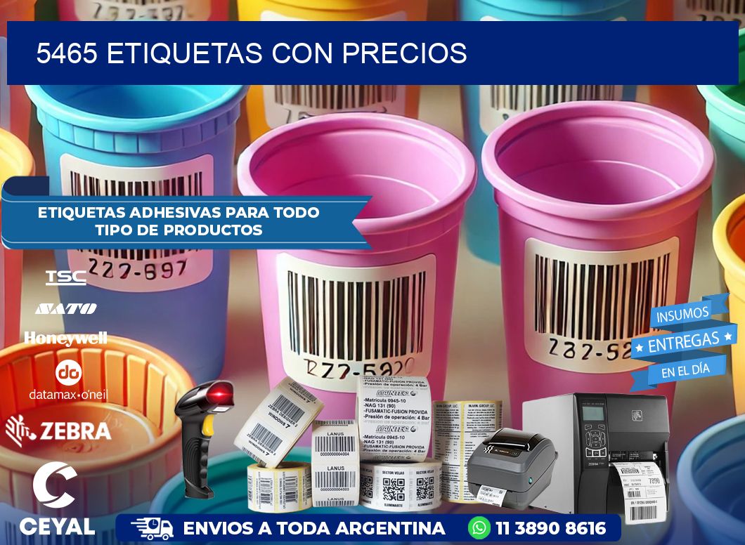 5465 etiquetas con precios