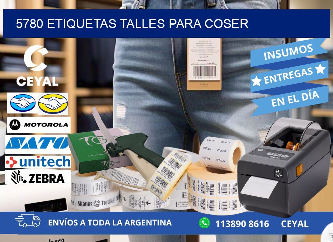 5780 ETIQUETAS TALLES PARA COSER