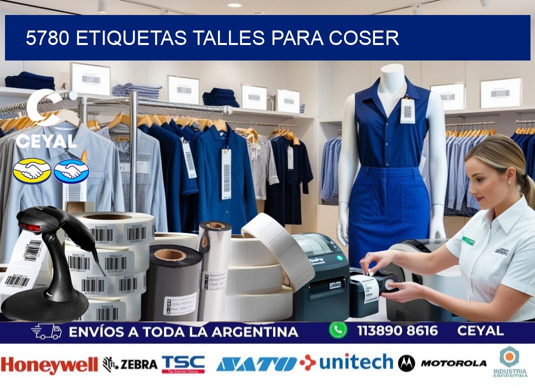 5780 ETIQUETAS TALLES PARA COSER