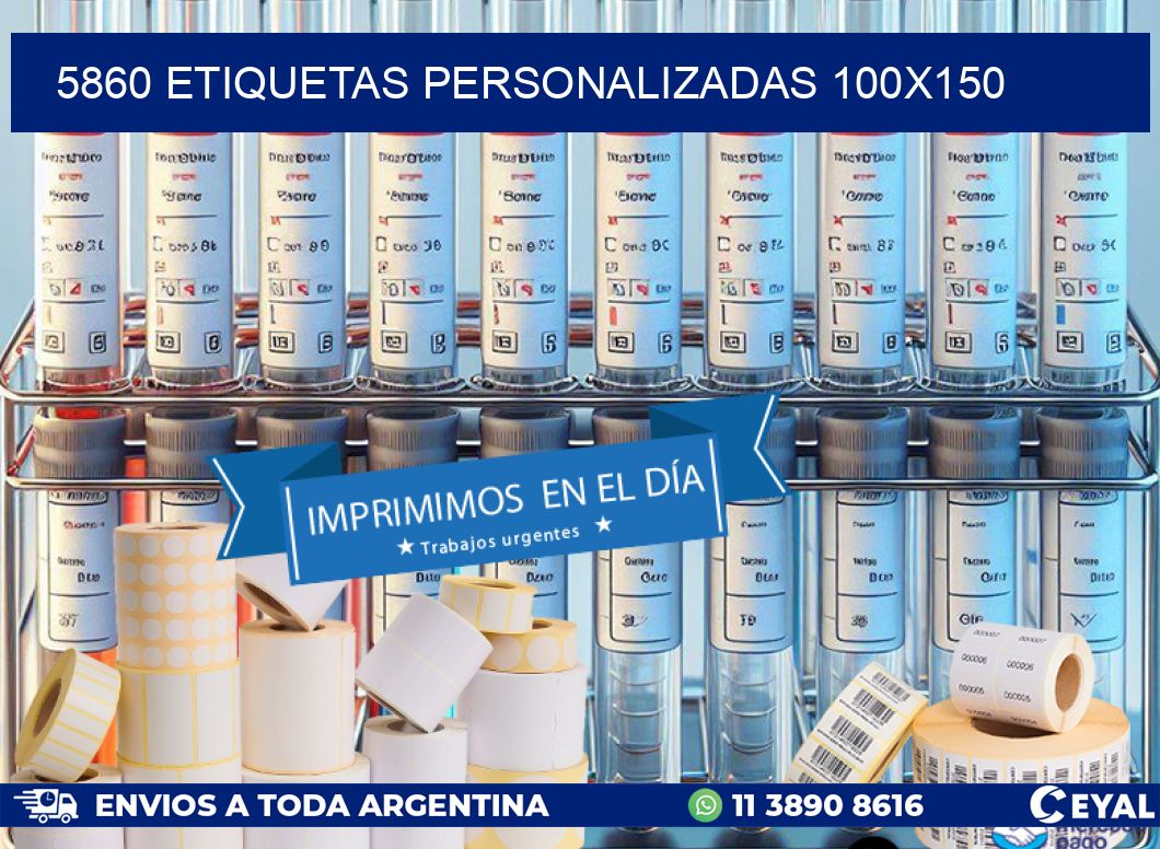 5860 Etiquetas personalizadas 100x150