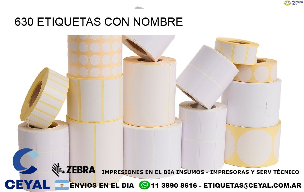 630 etiquetas con nombre