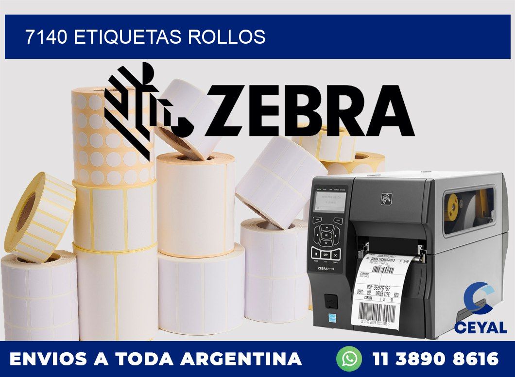 7140 etiquetas rollos