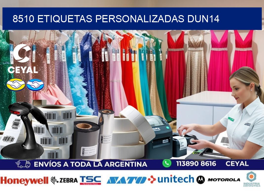 8510 Etiquetas personalizadas dun14