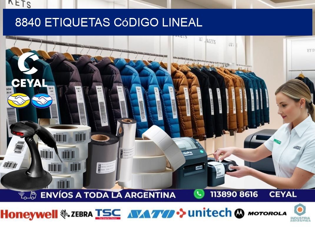 8840 Etiquetas código lineal