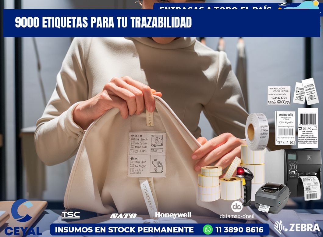 9000 etiquetas para tu trazabilidad