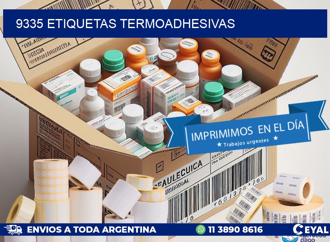 9335 etiquetas termoadhesivas