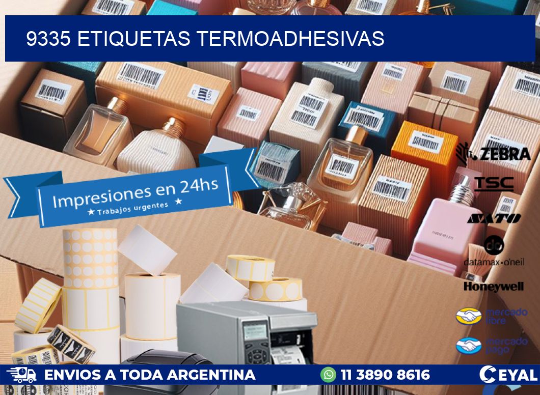 9335 etiquetas termoadhesivas