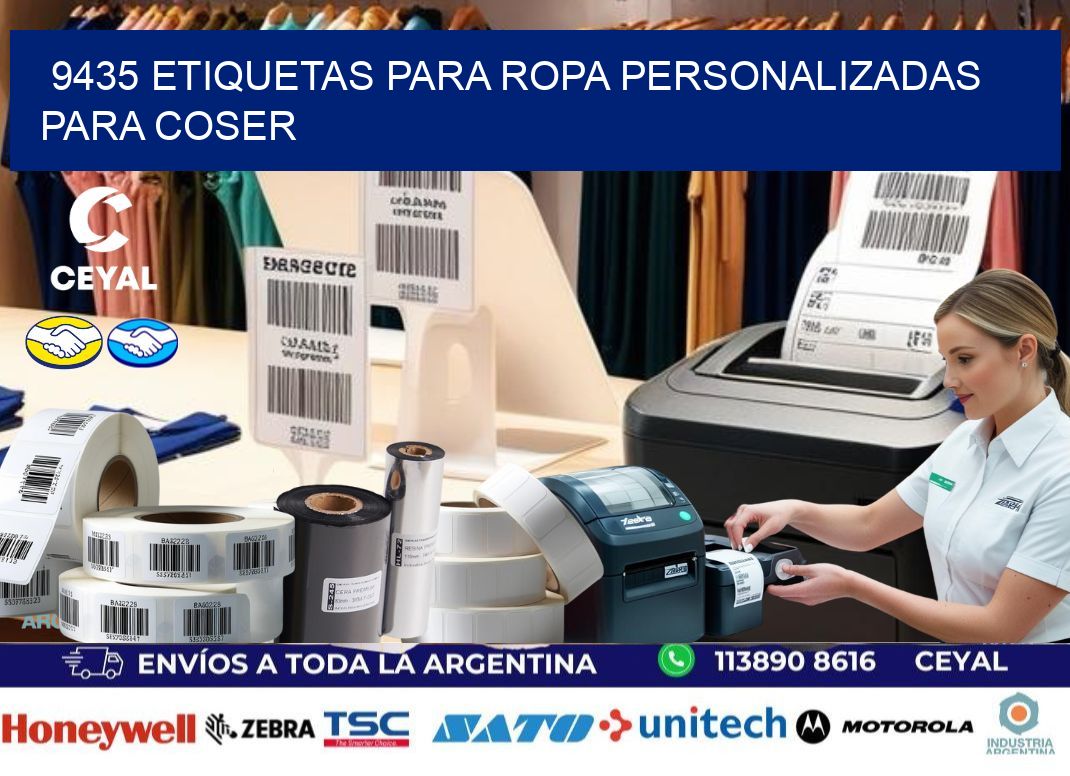 9435 Etiquetas para ropa personalizadas para coser