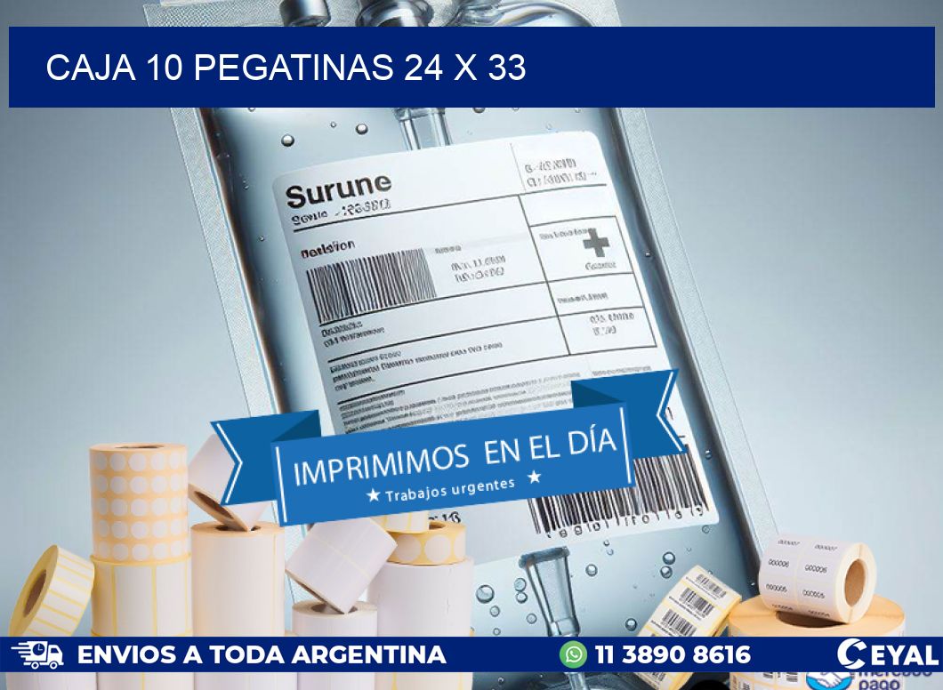 CAJA 10 PEGATINAS 24 x 33