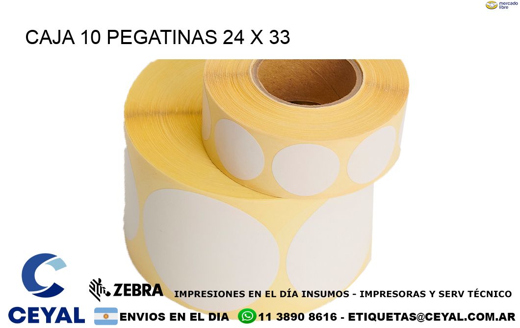 CAJA 10 PEGATINAS 24 x 33