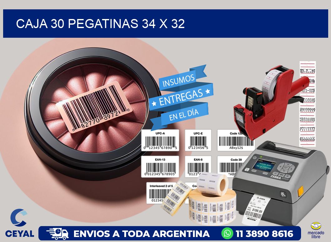 CAJA 30 PEGATINAS 34 x 32