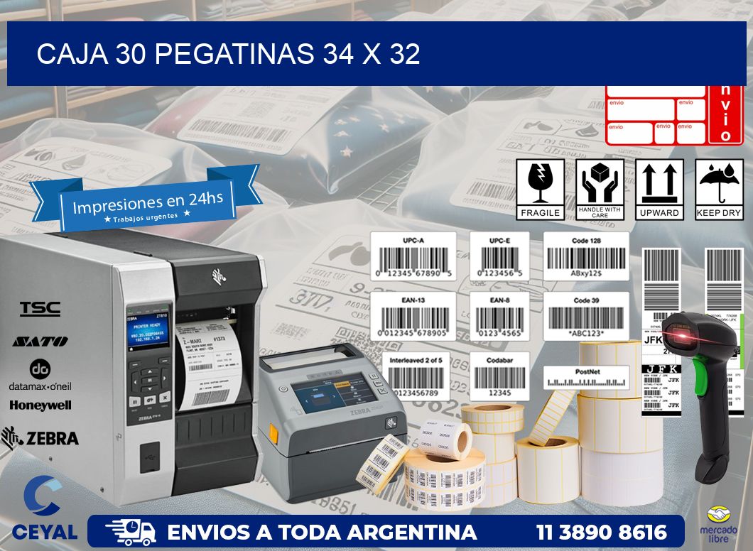 CAJA 30 PEGATINAS 34 x 32