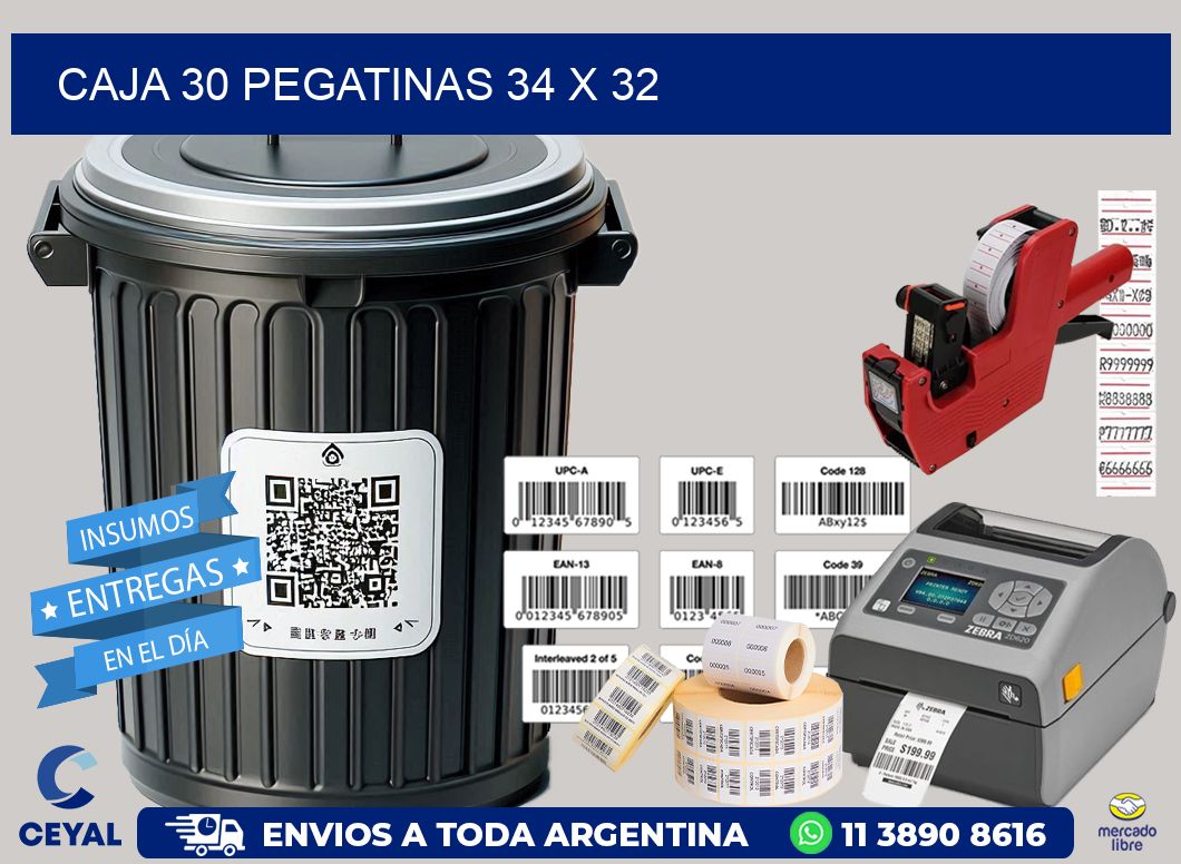 CAJA 30 PEGATINAS 34 x 32
