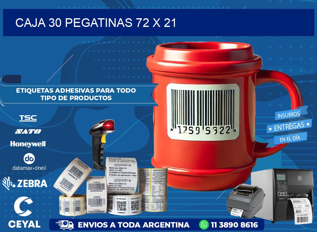 CAJA 30 PEGATINAS 72 x 21