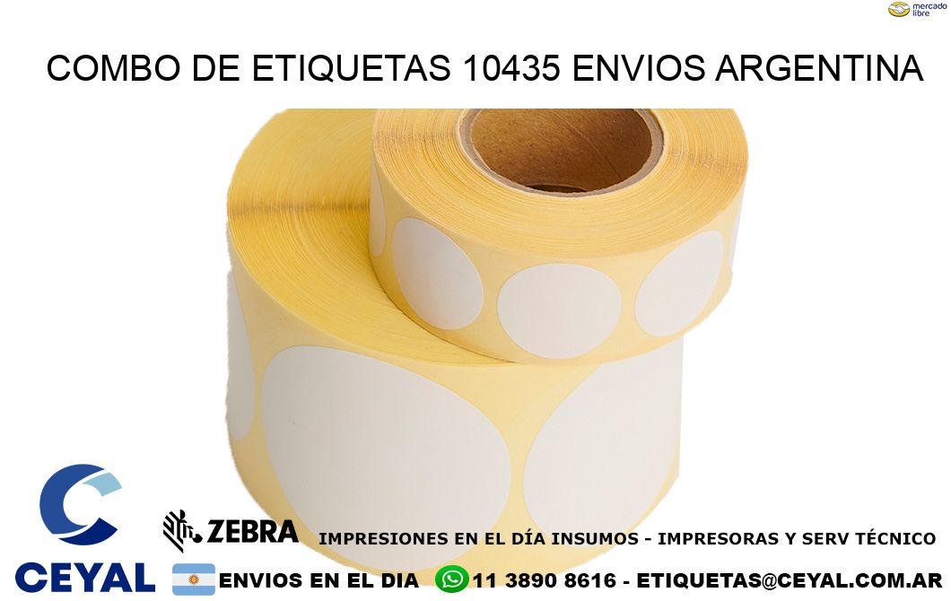 Combo de etiquetas 10435 ENVIOS ARGENTINA