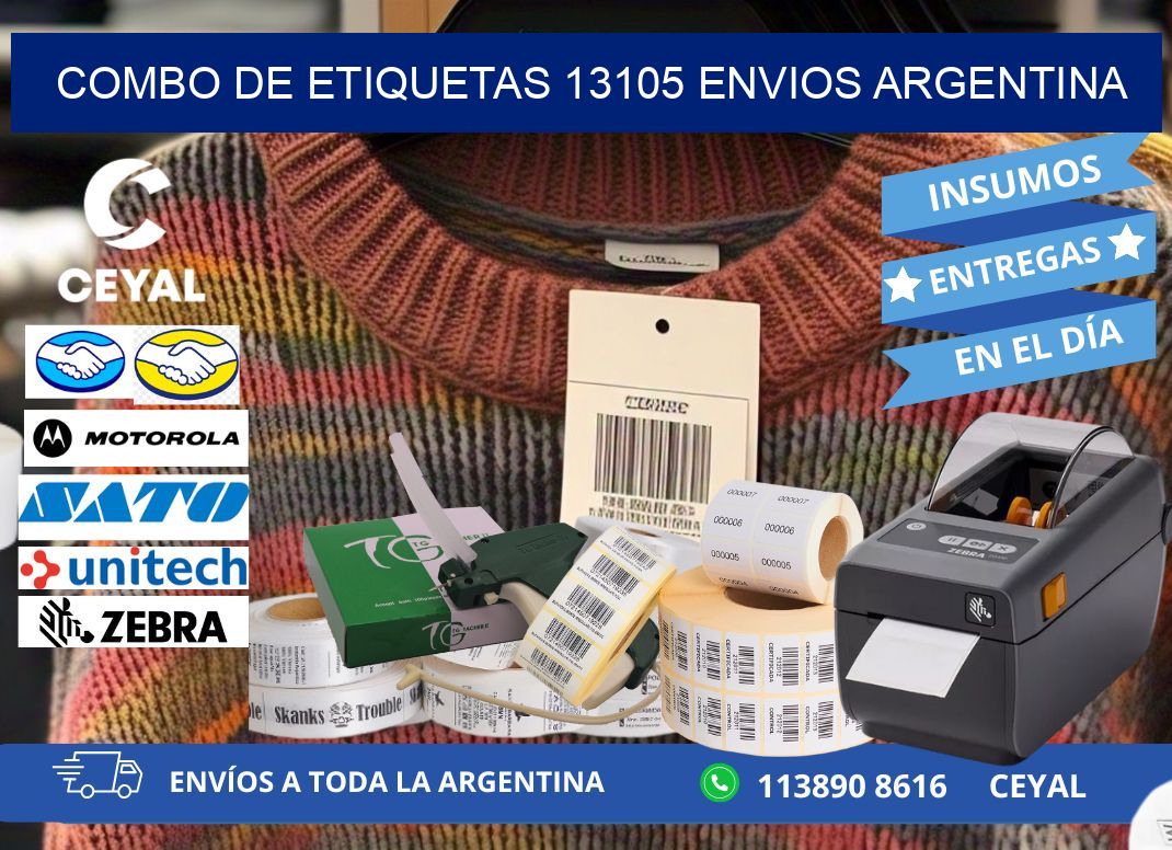 Combo de etiquetas 13105 ENVIOS ARGENTINA