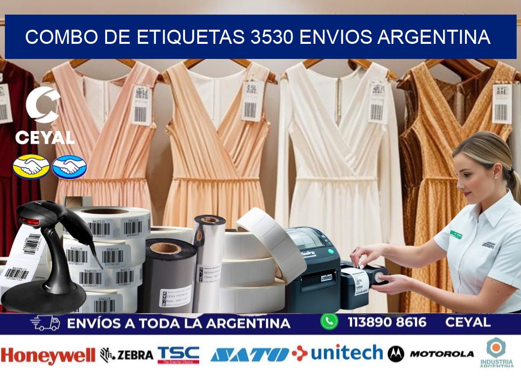 Combo de etiquetas 3530 ENVIOS ARGENTINA