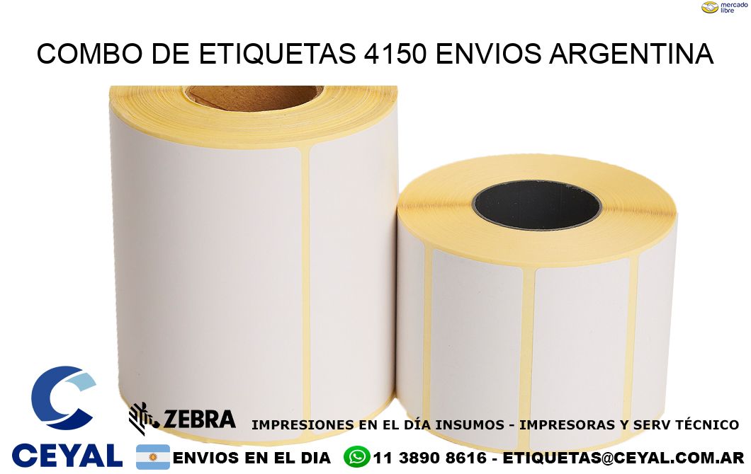 Combo de etiquetas 4150 ENVIOS ARGENTINA