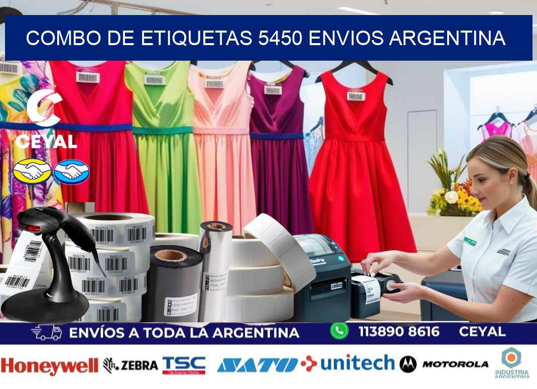 Combo de etiquetas 5450 ENVIOS ARGENTINA