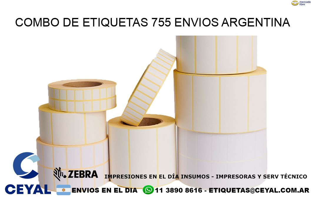 Combo de etiquetas 755 ENVIOS ARGENTINA