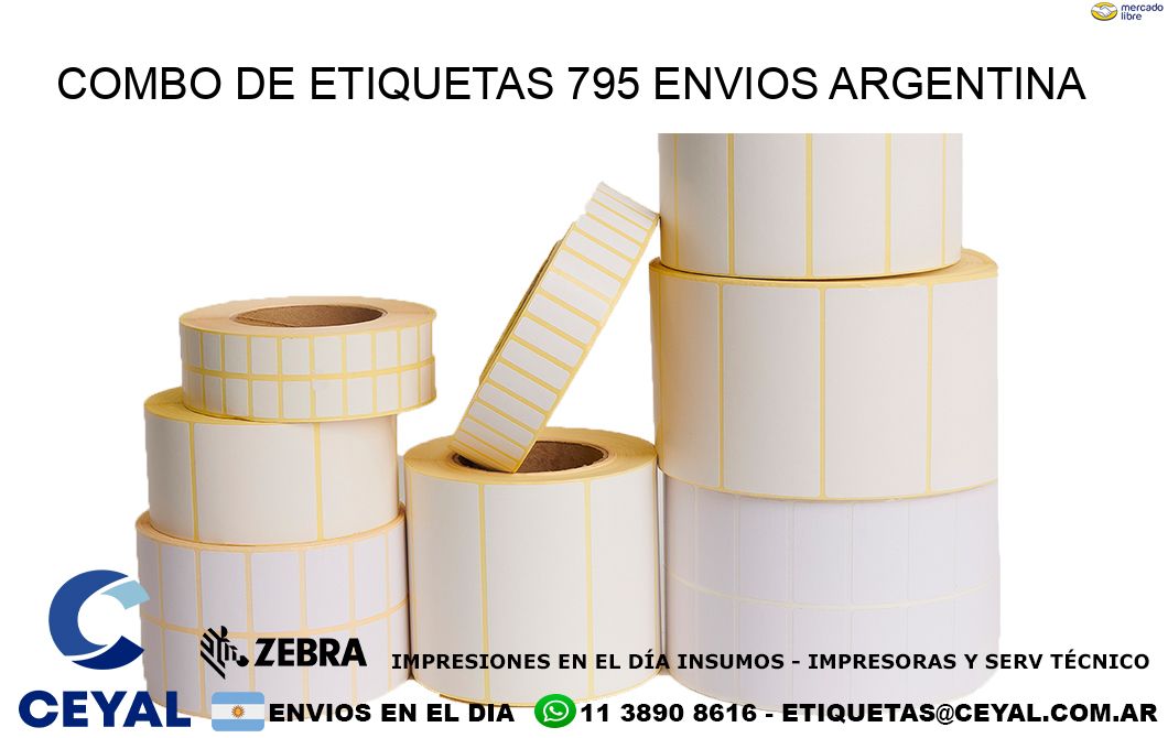 Combo de etiquetas 795 ENVIOS ARGENTINA