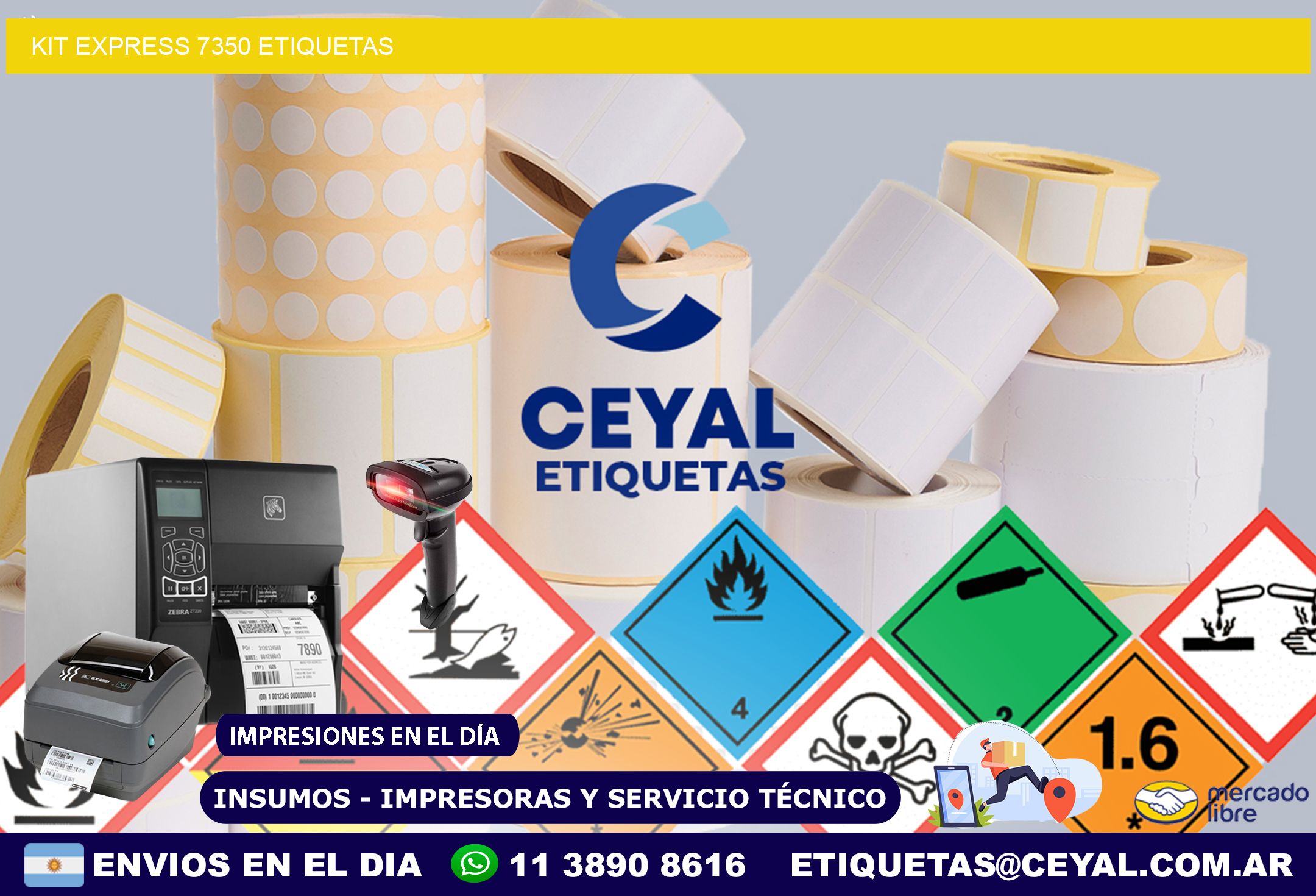 Kit express 7350 etiquetas