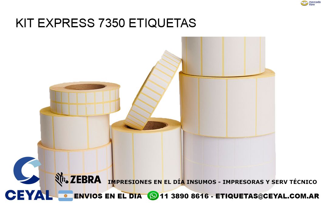 Kit express 7350 etiquetas