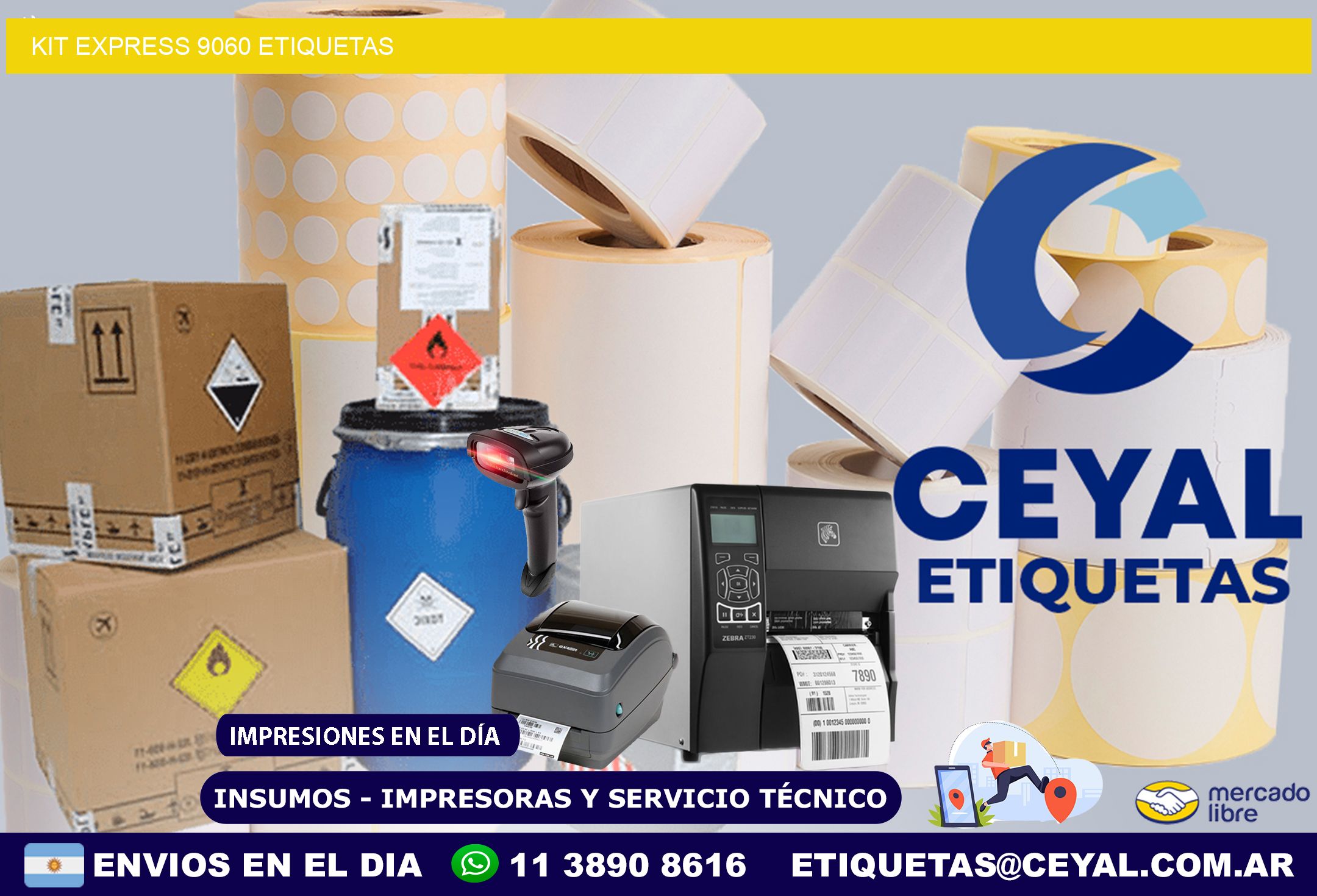 Kit express 9060 etiquetas