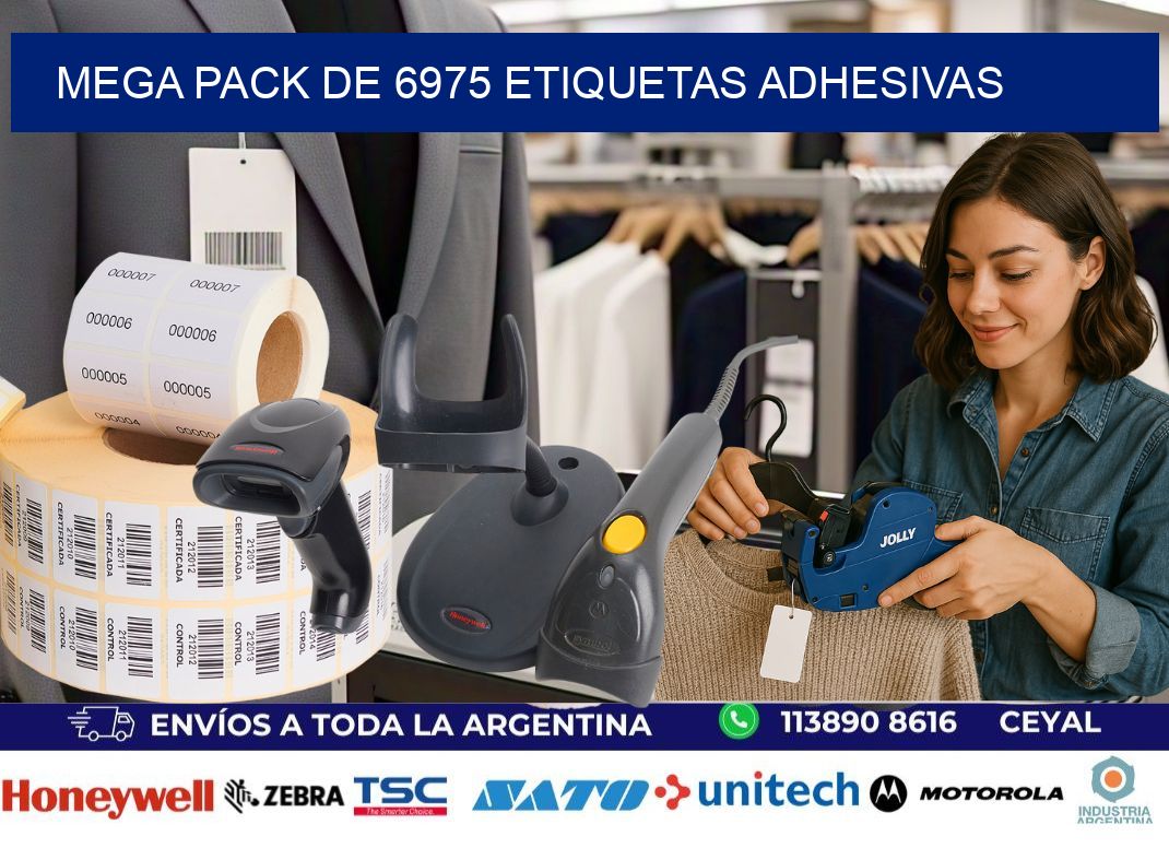 Mega pack de 6975 etiquetas adhesivas