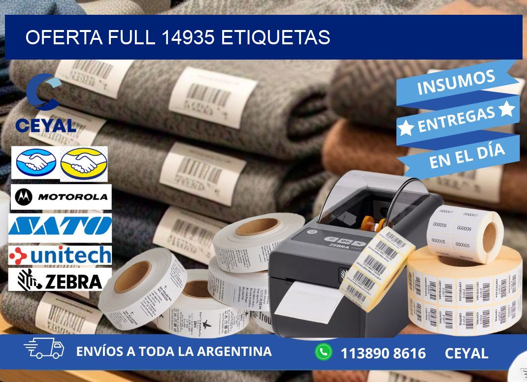 Oferta full 14935 etiquetas