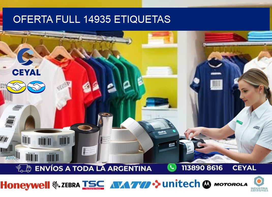 Oferta full 14935 etiquetas