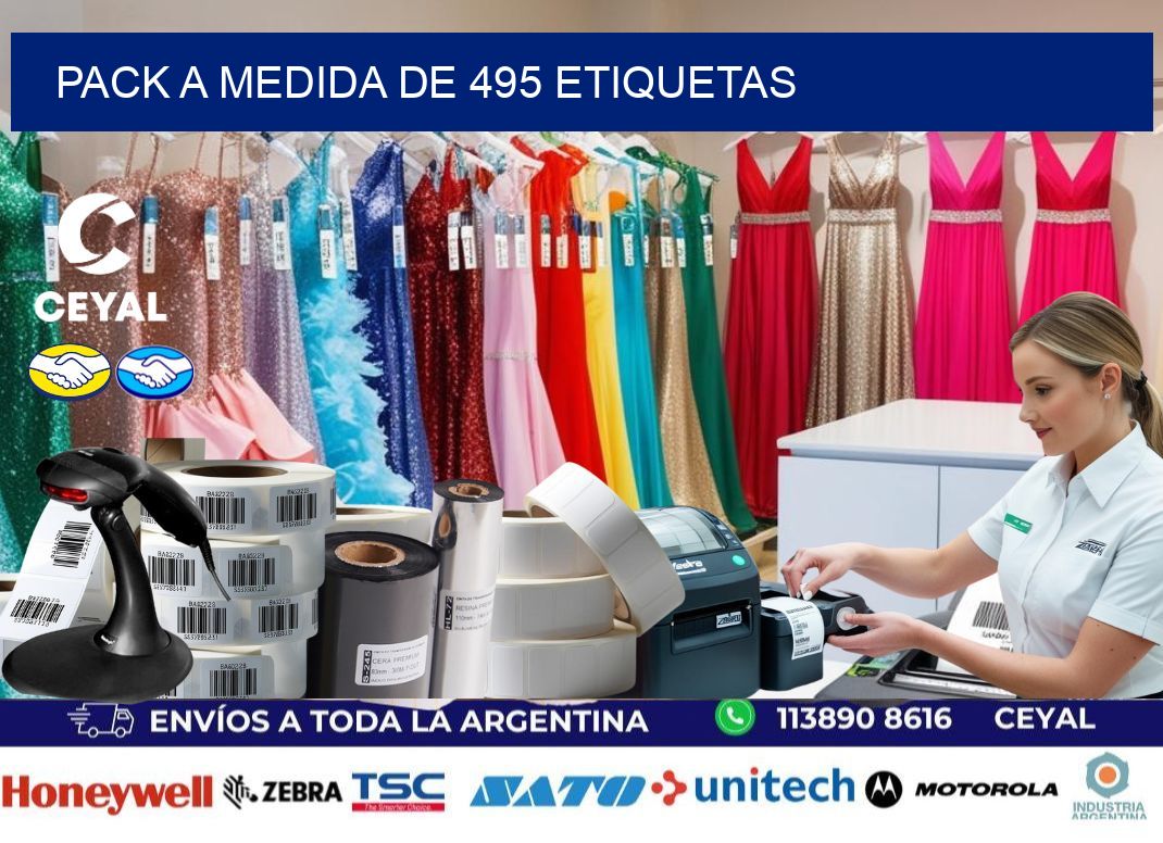 Pack a medida de 495 etiquetas