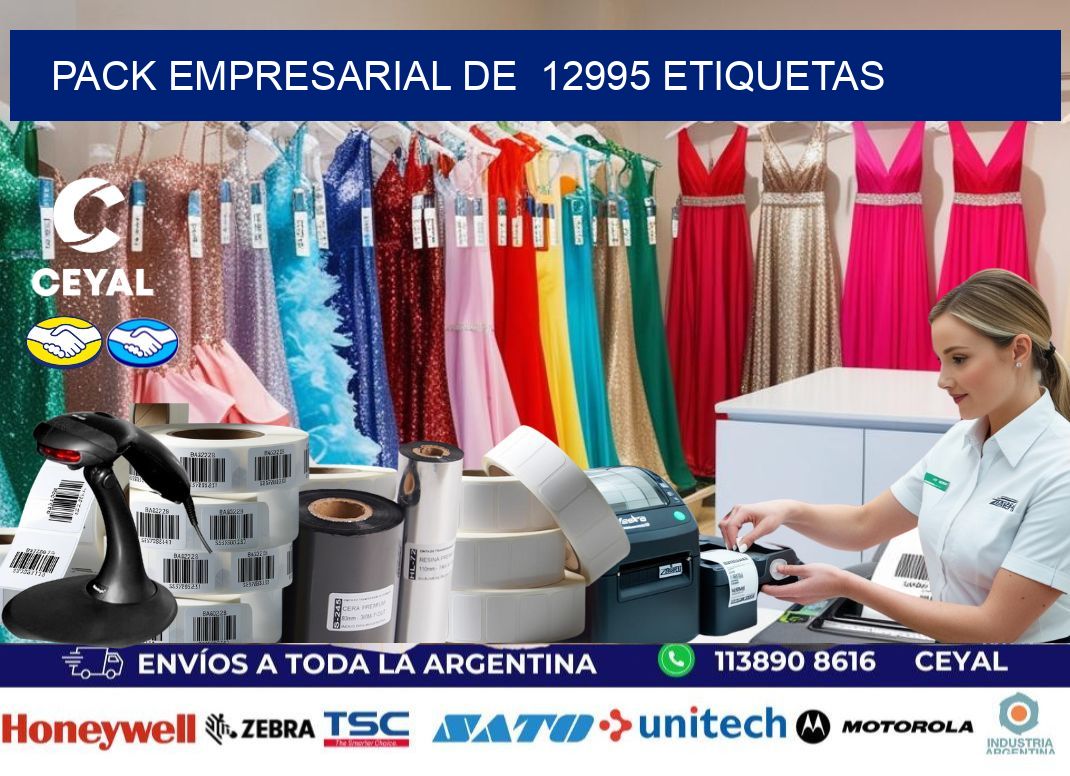 Pack empresarial de  12995 etiquetas
