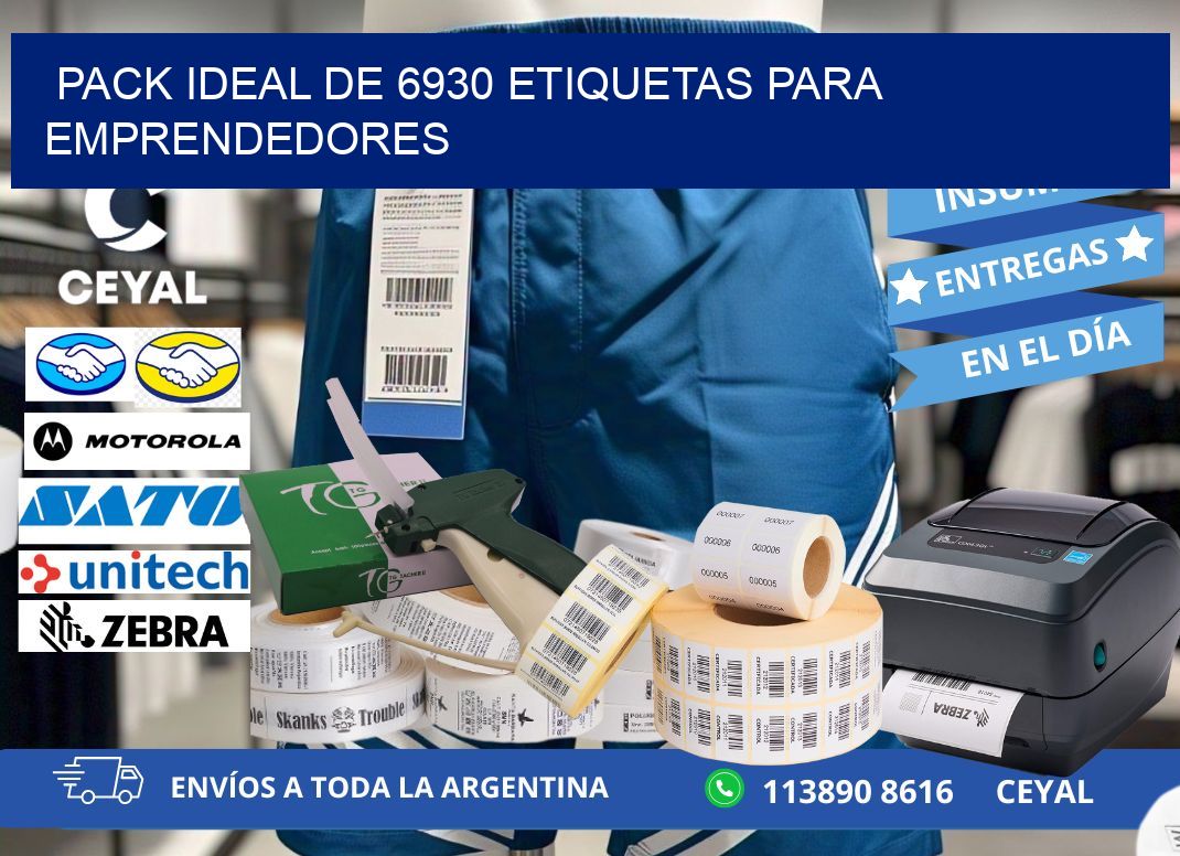 Pack ideal de 6930 etiquetas para emprendedores