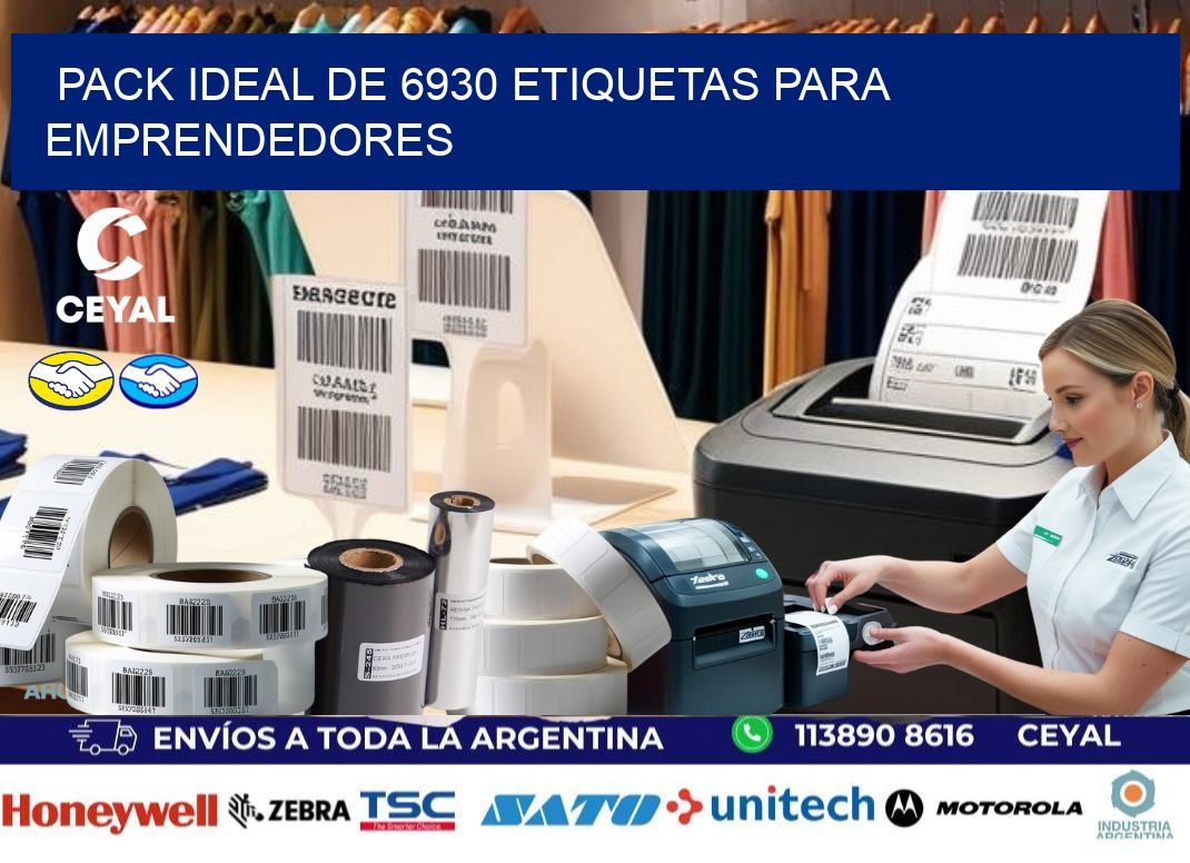 Pack ideal de 6930 etiquetas para emprendedores