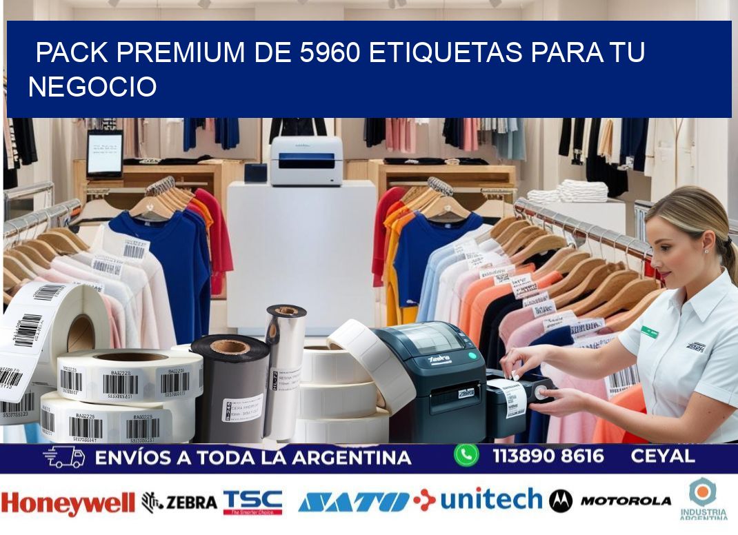 Pack premium de 5960 etiquetas para tu negocio