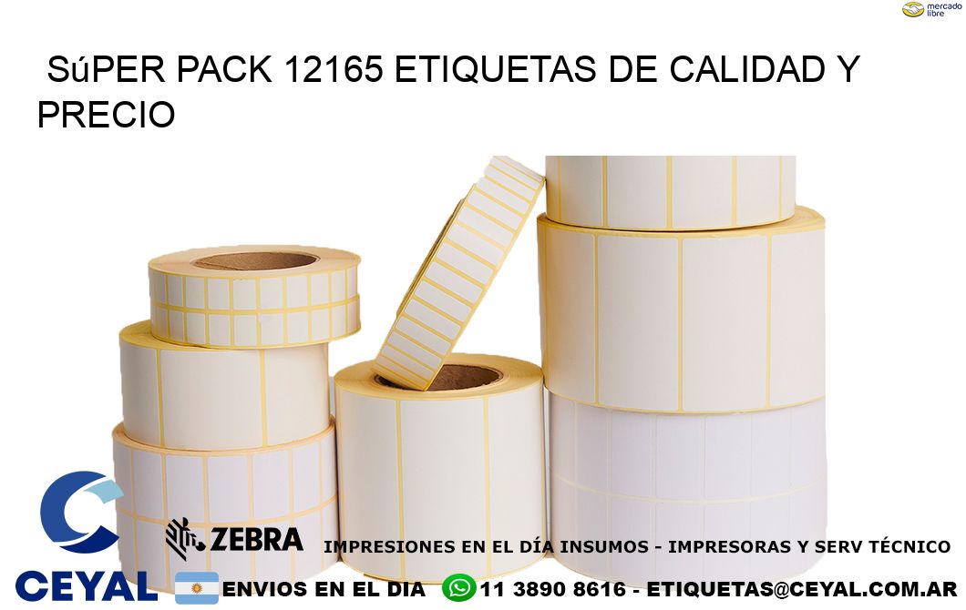 Súper pack 12165 etiquetas de calidad y precio