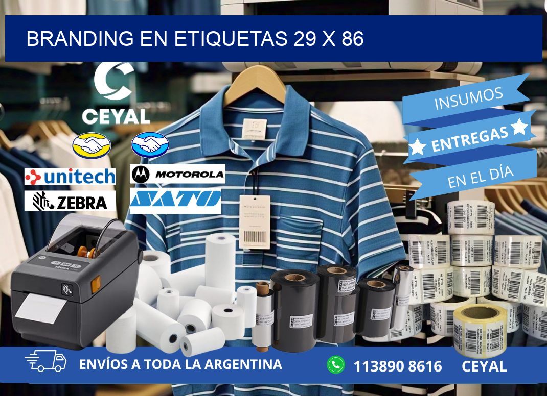Branding en etiquetas 29 x 86